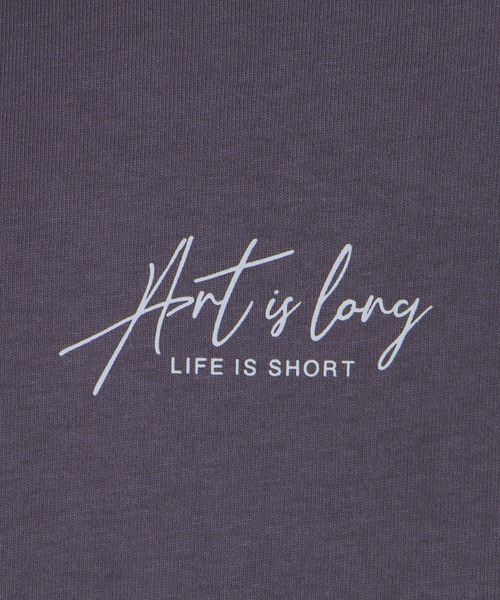 WEGO（ウィゴー）の「WEGO/グラフィックアートビッグシルエットロンT（Tシャツ/カットソー・メンズ・パープル系その他/スミクロ/ベージュ系その他・MEDIUM/LARGE）」の16枚目の写真