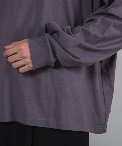 WEGO（ウィゴー）の「WEGO/グラフィックアートビッグシルエットロンT（Tシャツ/カットソー・メンズ・パープル系その他/スミクロ/ベージュ系その他・MEDIUM/LARGE）」の17枚目の写真