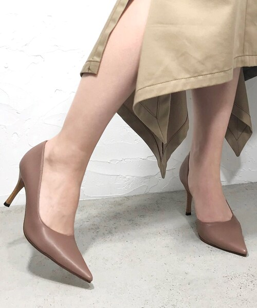 残りわずか Web限定美脚サイドオープンパンプス