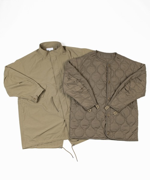 Ressaca(レサーカ)の「【コート/ライナー2点セット】60/40クロス ライナー脱着 M-51スタンドモッズコート / キルティングジャケット /ミリタリージャケット / M65(モッズコート・メンズ・ブラック/ベージュ/カーキ/カーキオリーブ・M/L)」の13枚目の写真