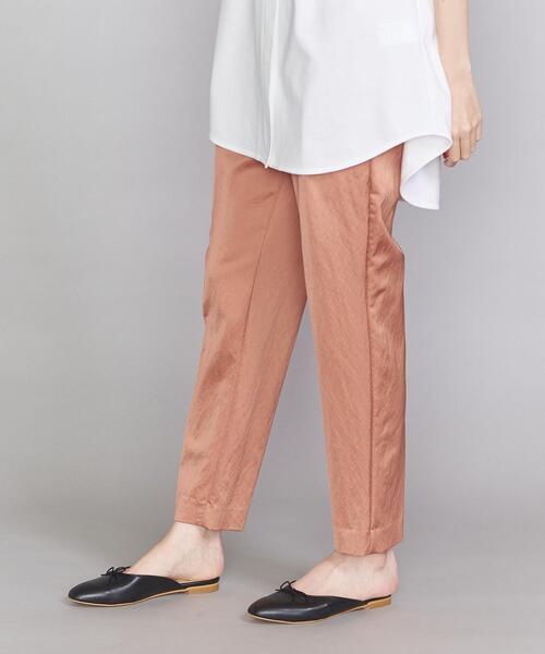 BEAUTY&YOUTH UNITED ARROWS（ビューティーアンドユースユナイテッドアローズ）の「BY サテンバックゴムタックテーパードパンツ（その他パンツ・レディース・ブラック/ベージュ/ライム/マスタード/ライラック/ピンク・SMALL/MEDIUM）」の16枚目の写真
