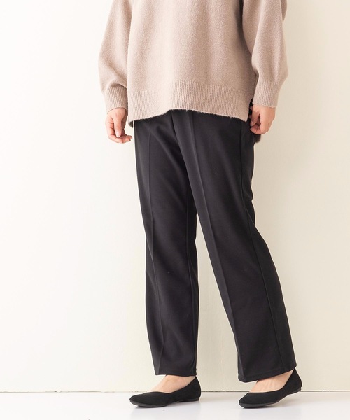 INNOCENT BLUE（イノセントブルー）の「【innocent blue/イノセントブルー】フェイクウールセミフレアパンツ（その他パンツ・レディース・ライトグレー/ライトベージュ/ブラック/ライトブラウン・MEDIUM）」の2枚目の写真