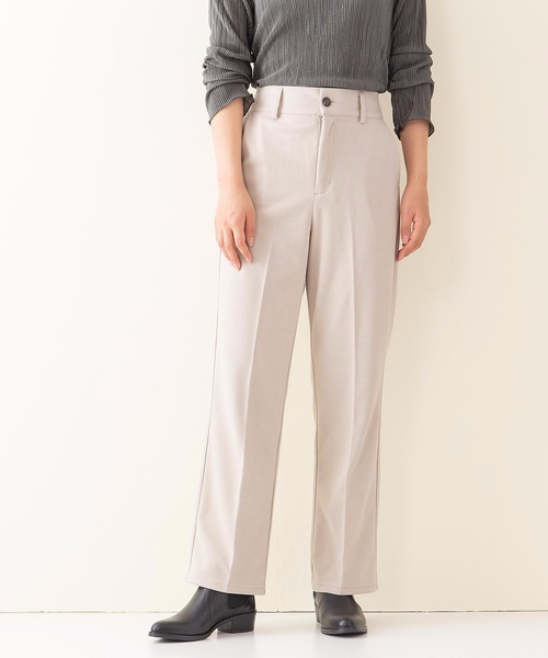 INNOCENT BLUE（イノセントブルー）の「【innocent blue/イノセントブルー】フェイクウールセミフレアパンツ（その他パンツ・レディース・ライトグレー/ライトベージュ/ブラック/ライトブラウン・MEDIUM）」の13枚目の写真