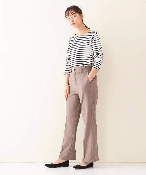 INNOCENT BLUE（イノセントブルー）の「【innocent blue/イノセントブルー】フェイクウールセミフレアパンツ（その他パンツ・レディース・ライトグレー/ライトベージュ/ブラック/ライトブラウン・MEDIUM）」の16枚目の写真