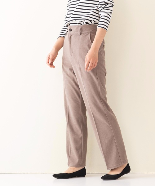 INNOCENT BLUE（イノセントブルー）の「【innocent blue/イノセントブルー】フェイクウールセミフレアパンツ（その他パンツ・レディース・ライトグレー/ライトベージュ/ブラック/ライトブラウン・MEDIUM）」の19枚目の写真