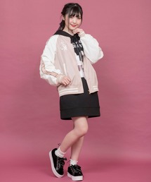 【古着】シークレットハニー　ムーラン刺繍スカジャン ディズニー シュガーラッシュ シークレットハニー ムーラン