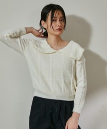 ビックカラーパターンニット