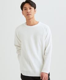 green label relaxing | ＜ 機能性生地 / 吸水速乾 ＞ SC ドライワッフル クルーネック 長袖 カットソー ＃(Tシャツ/カットソー)