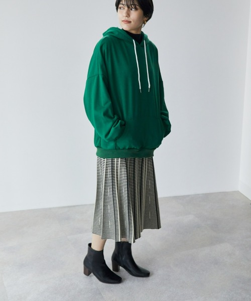 ECRIRE（エクリール）の「マルチカラーフーディー（パーカー・レディース・ブラック/グレー/ピンク/アイボリー/ダークグリーン/カーキ・フリー）」の22枚目の写真