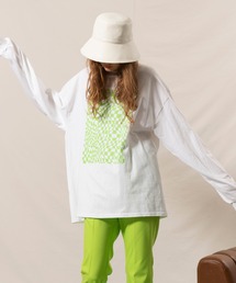 MAISON SPECIAL | チェッカーフラッグロングTシャツ【MAISON SPECIAL/メゾンスペシャル】(Tシャツ/カットソー)