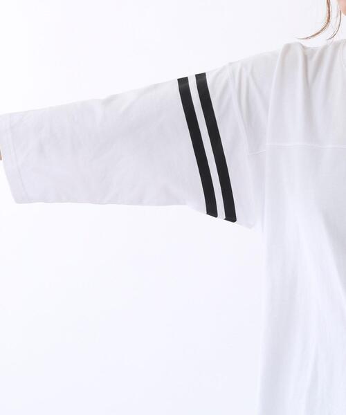 coen（コーエン）の「UVカット機能付きSAコットン7分袖フットボールTシャツ（Tシャツ/カットソー・レディース・ホワイト/ケリー/ブラック・FREE）」の20枚目の写真