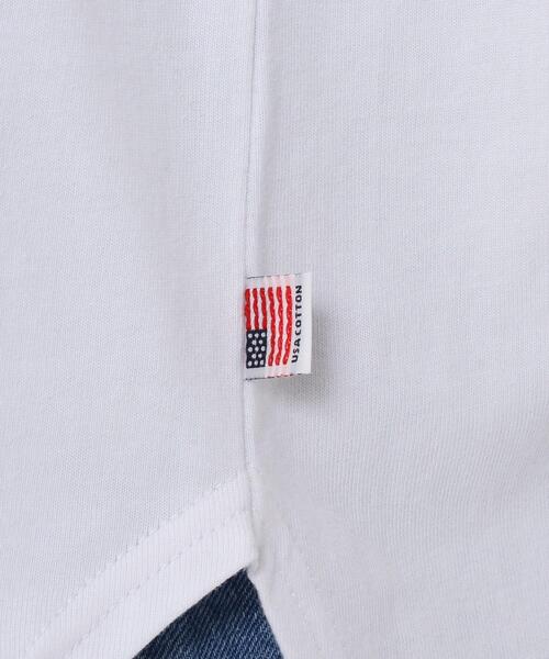 coen（コーエン）の「UVカット機能付きSAコットン7分袖フットボールTシャツ（Tシャツ/カットソー・レディース・ホワイト/ケリー/ブラック・FREE）」の11枚目の写真