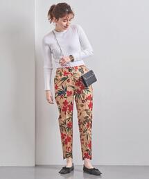 ＜INCOTEX（インコテックス）＞TERESA フラワープリント スリムパンツ◆