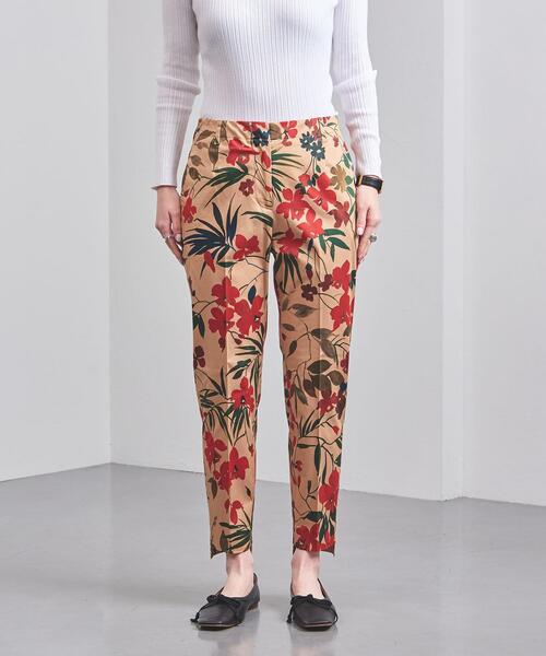 INCOTEX（インコテックス）の「＜INCOTEX（インコテックス）＞TERESA フラワープリント スリムパンツ◆（その他パンツ・レディース・ベージュ/ケリー・40/38/42）」の3枚目の写真
