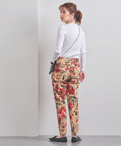 INCOTEX（インコテックス）の「＜INCOTEX（インコテックス）＞TERESA フラワープリント スリムパンツ◆（その他パンツ・レディース・ベージュ/ケリー・40/38/42）」の6枚目の写真