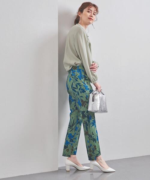 INCOTEX（インコテックス）の「＜INCOTEX（インコテックス）＞TERESA フラワープリント スリムパンツ◆（その他パンツ・レディース・ベージュ/ケリー・40/38/42）」の7枚目の写真