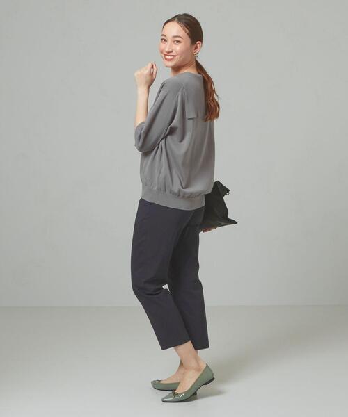 THE STATION STORE（ザ ステーション ストア）の「＜ORCIVAL＞●セーラーカラー プルオーバーニット（ニット/セーター・レディース・グレー/オフホワイト・FREE）」の18枚目の写真