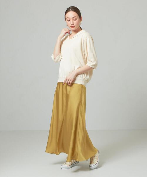 THE STATION STORE（ザ ステーション ストア）の「＜ORCIVAL＞●セーラーカラー プルオーバーニット（ニット/セーター・レディース・グレー/オフホワイト・FREE）」の5枚目の写真