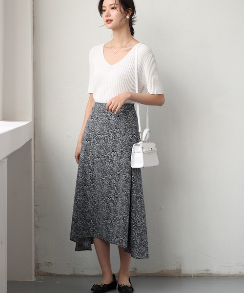 SAISON DE PAPILLON（セゾンドパピヨン）の「4分袖リブ編みサマーニットプルオーバー（ニット/セーター・レディース・ピンク/ホワイト/ブラック・M/L）」の16枚目の写真