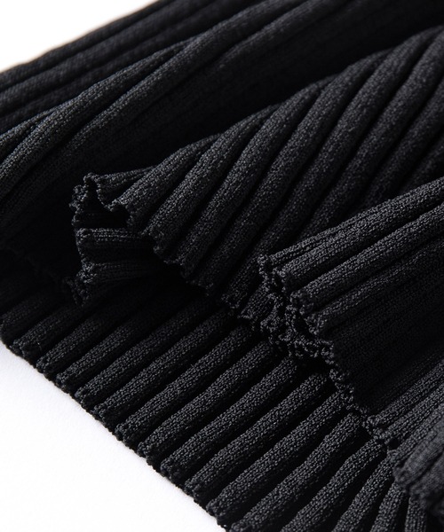 SAISON DE PAPILLON（セゾンドパピヨン）の「4分袖リブ編みサマーニットプルオーバー（ニット/セーター・レディース・ピンク/ホワイト/ブラック・M/L）」の7枚目の写真