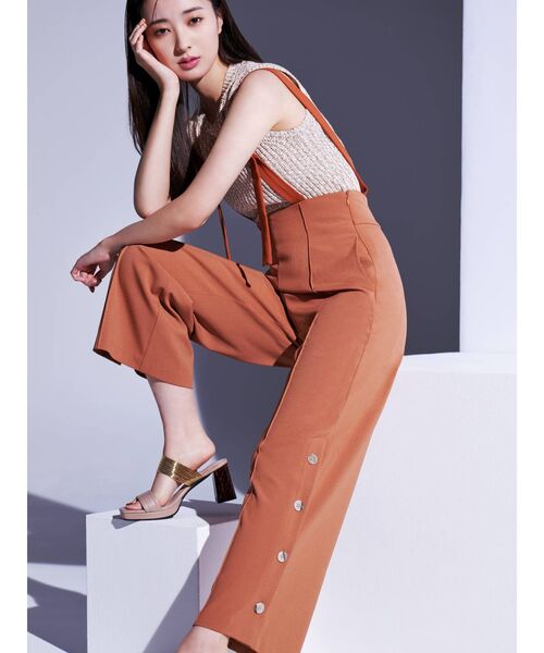 RESEXXY（リゼクシー）の「ゴールドラインべっ甲ヒールサンダル（サンダル・レディース・ブラック/ベージュ/オフホワイト・SMALL/MEDIUM/LARGE）」の4枚目の写真