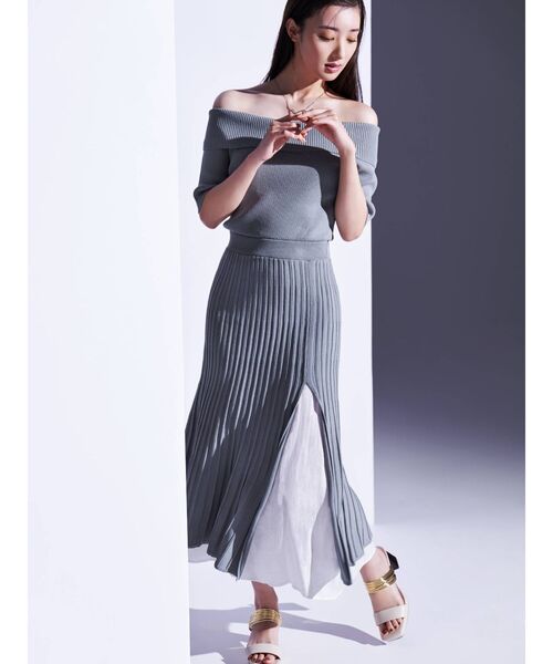 RESEXXY（リゼクシー）の「ゴールドラインべっ甲ヒールサンダル（サンダル・レディース・ブラック/ベージュ/オフホワイト・SMALL/MEDIUM/LARGE）」の14枚目の写真