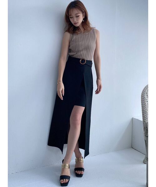 RESEXXY（リゼクシー）の「ゴールドラインべっ甲ヒールサンダル（サンダル・レディース・ブラック/ベージュ/オフホワイト・SMALL/MEDIUM/LARGE）」の22枚目の写真