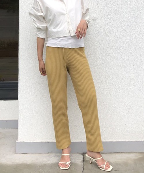 etre tokyo リブニットサイクリングパンツ