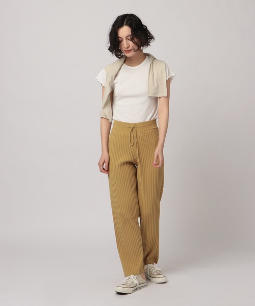 ETRE TOKYO（エトレトウキョウ）の「ランダムリブニットパンツ