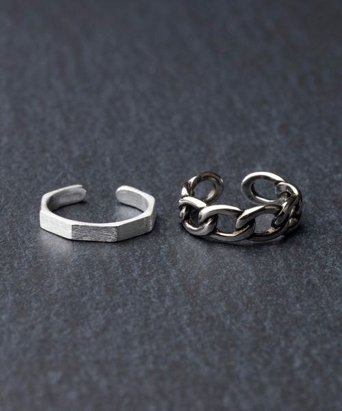 REBALANCE(リバランス)の「リング2点セット【(サイズ調整可能)】(リング・メンズ・A/B/C/D/E/F/G/H/I/J/K/L/M/N/O/S/P/Q/R/Z/W/X/Y/T/U/V/その他6/その他1/その他/その他3/その他4/その他5/その他2・FREE)」の10枚目の写真