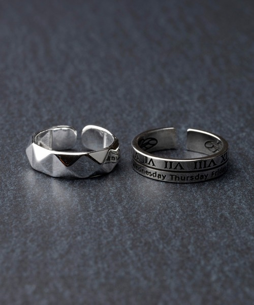 REBALANCE(リバランス)の「リング2点セット【(サイズ調整可能)】(リング・メンズ・A/B/C/D/E/F/G/H/I/J/K/L/M/N/O/S/P/Q/R/Z/W/X/Y/T/U/V/その他6/その他1/その他/その他3/その他4/その他5/その他2・FREE)」の11枚目の写真