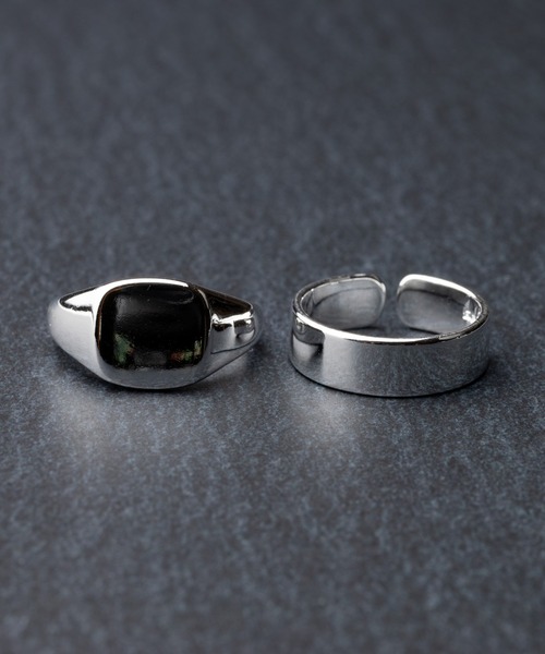 REBALANCE(リバランス)の「リング2点セット【(サイズ調整可能)】(リング・メンズ・A/B/C/D/E/F/G/H/I/J/K/L/M/N/O/S/P/Q/R/Z/W/X/Y/T/U/V/その他6/その他1/その他/その他3/その他4/その他5/その他2・FREE)」の12枚目の写真