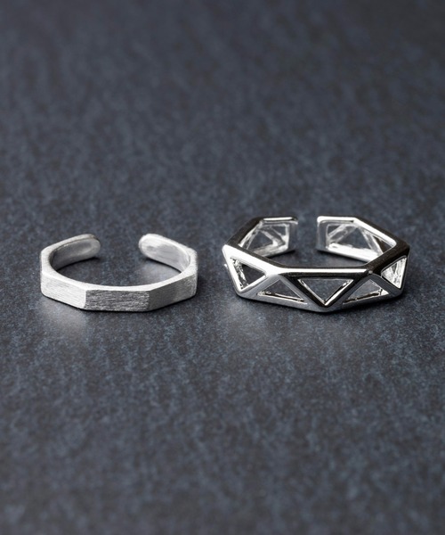 REBALANCE(リバランス)の「リング2点セット【(サイズ調整可能)】(リング・メンズ・A/B/C/D/E/F/G/H/I/J/K/L/M/N/O/S/P/Q/R/Z/W/X/Y/T/U/V/その他6/その他1/その他/その他3/その他4/その他5/その他2・FREE)」の13枚目の写真