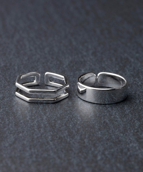 REBALANCE(リバランス)の「リング2点セット【(サイズ調整可能)】(リング・メンズ・A/B/C/D/E/F/G/H/I/J/K/L/M/N/O/S/P/Q/R/Z/W/X/Y/T/U/V/その他6/その他1/その他/その他3/その他4/その他5/その他2・FREE)」の14枚目の写真
