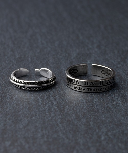 REBALANCE(リバランス)の「リング2点セット【(サイズ調整可能)】(リング・メンズ・A/B/C/D/E/F/G/H/I/J/K/L/M/N/O/S/P/Q/R/Z/W/X/Y/T/U/V/その他6/その他1/その他/その他3/その他4/その他5/その他2・FREE)」の16枚目の写真