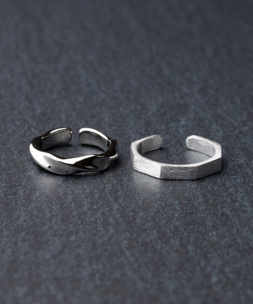 REBALANCE(リバランス)の「リング2点セット【(サイズ調整可能)】(リング・メンズ・A/B/C/D/E/F/G/H/I/J/K/L/M/N/O/S/P/Q/R/Z/W/X/Y/T/U/V/その他6/その他1/その他/その他3/その他4/その他5/その他2・FREE)」の20枚目の写真