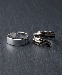 REBALANCE | シルバーリングセット【2点セット（サイズ調整可能）】(リング)