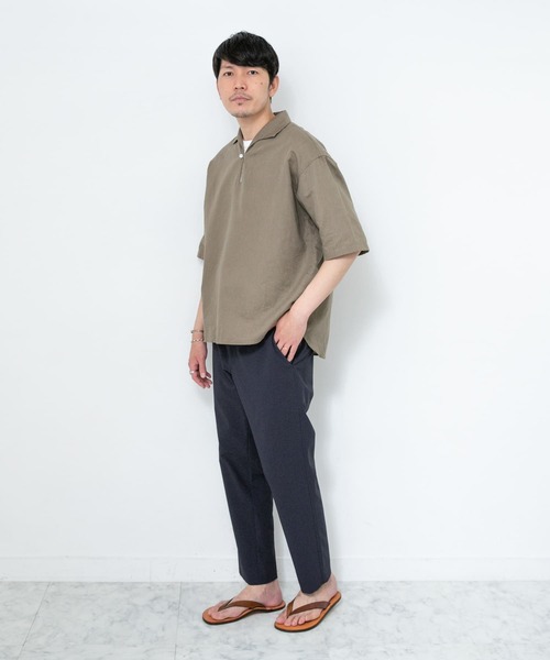 URBAN RESEARCH ROSSO MEN(アーバンリサーチロッソメン)の「SOLOTEX4WAYストレッチイージーパンツ(スラックス・メンズ・ネイビー/カーキ/ベージュ/グレー/ブラック・LARGE/SMALL/MEDIUM/X-LARGE)」の14枚目の写真