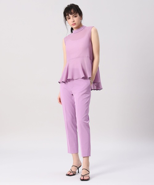 Luftrobe（ルフトローブ）の「《Luftrobe》フリルシアーカットソー（Tシャツ/カットソー・レディース・ホワイト/ブラック/ピンク・9号/7号）」の11枚目の写真