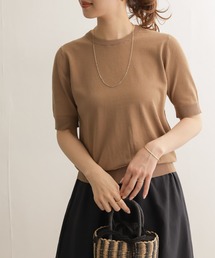 URBAN RESEARCH DOORS | ハイツイストコットンハーフスリーブニット(ニット/セーター)