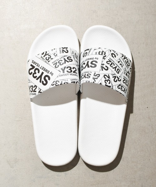 【セール】【SY32 by SWEET YEARS】BOX LOGO SHOWER SANDALS(サンダル)|SY32 by SWEET YEARS(エスワイサーティトゥバイスィートイヤーズ)