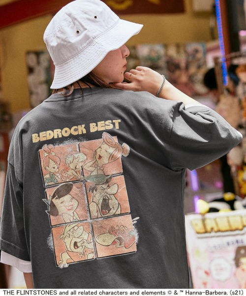 LOONEY TUNES CLASSIC（ルーニーチューンズクラシック）の「レトロアメコミ 別注 アソートデザイン オーバーサイズ半袖カットソー（Tシャツ/カットソー・メンズ・ホワイト系その他/グレー系その他/ベージュ系その他/ブルー系その他/ホワイト系その他2/ホワイト系その他3/ホワイト系その他4/ホワイト系その他5/ホワイト系その他6/グレー系その他2/グレー系その他3/グレー系その他4/グレー系その他5/グレー系その他6/ベージュ系その他2/ベージュ系その他3/ブルー系その他2/ブルー系その他3・M/L）」の12枚目の写真