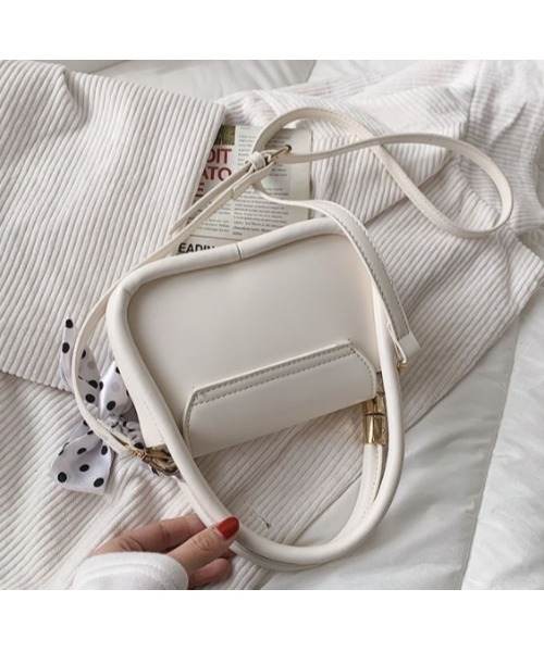 LAC-VERT（ラック・ヴェール）の「ダブルハンドルミニショルダーバッグ（ショルダーバッグ・レディース・ブラック/ホワイト/イエロー/ブルー・FREE）」の10枚目の写真