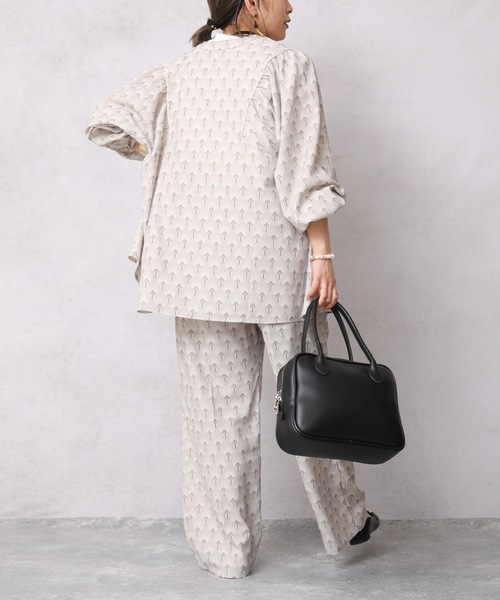 ap retro（アプレトロ）の「ウエスト配色スラックスパンツ【ZOZO限定アイテム】（その他パンツ・レディース・ブラック/アイボリー/ライトベージュ・FREE）」の13枚目の写真