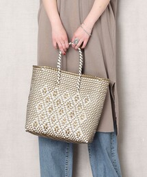 FREAK'S STORE | 【WEB限定】SANRAMI/サンラミ　2トーン編みバッグ(トートバッグ)