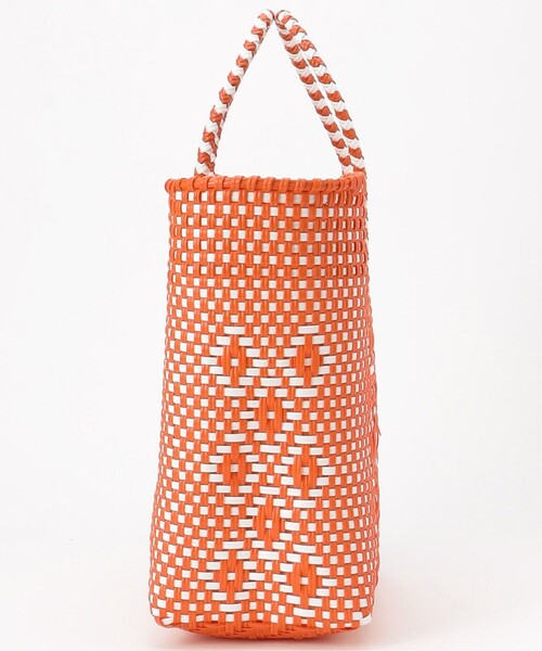 FREAK'S STORE（フリークスストア）の「【WEB限定】SANRAMI/サンラミ　2トーン編みバッグ（トートバッグ・レディース・ブラック/ゴールド/オレンジ・ONE SIZE）」の4枚目の写真