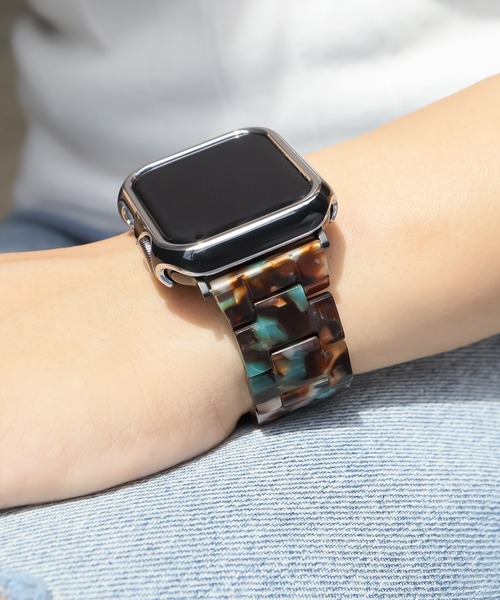 Urban Coral（アーバンコーラル）の「Apple Watch Band / アップルウォッチ バンド マーブルキャンディー / Urban Coral（デジタル腕時計・レディース・ホワイト系その他/ブラウン系その他/ブルー系その他/ラベンダー/ピンク系その他/ピンク系その他2/レオパード/ブラウン系その他2/ブラウン系その他3/ピンク系その他4/ピンク系その他3/ホワイト系その他2/ブラック系その他/パープル系その他/ベージュ系その他/ホワイト系その他3/ピンク系その他5/ピンク系その他7/ピンク系その他6/ホワイト系その他4/ダークブラウン系/ブルー系その他2/ピンク系/ホワイト系その他5/ブラック系その他2/マルチ・40mm/44mm）」の12枚目の写真