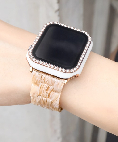 Urban Coral（アーバンコーラル）の「Apple Watch Band / アップルウォッチ バンド マーブルキャンディー / Urban Coral（デジタル腕時計・レディース・ホワイト系その他/ブラウン系その他/ブルー系その他/ラベンダー/ピンク系その他/ピンク系その他2/レオパード/ブラウン系その他2/ブラウン系その他3/ピンク系その他4/ピンク系その他3/ホワイト系その他2/ブラック系その他/パープル系その他/ベージュ系その他/ホワイト系その他3/ピンク系その他5/ピンク系その他7/ピンク系その他6/ホワイト系その他4/ダークブラウン系/ブルー系その他2/ピンク系/ホワイト系その他5/ブラック系その他2/マルチ・40mm/44mm）」の13枚目の写真