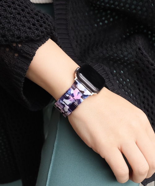 Urban Coral（アーバンコーラル）の「Apple Watch Band / アップルウォッチ バンド マーブルキャンディー / Urban Coral（デジタル腕時計・レディース・ホワイト系その他/ブラウン系その他/ブルー系その他/ラベンダー/ピンク系その他/ピンク系その他2/レオパード/ブラウン系その他2/ブラウン系その他3/ピンク系その他4/ピンク系その他3/ホワイト系その他2/ブラック系その他/パープル系その他/ベージュ系その他/ホワイト系その他3/ピンク系その他5/ピンク系その他7/ピンク系その他6/ホワイト系その他4/ダークブラウン系/ブルー系その他2/ピンク系/ホワイト系その他5/ブラック系その他2/マルチ・40mm/44mm）」の16枚目の写真