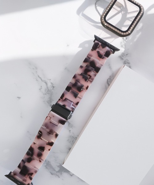 Urban Coral（アーバンコーラル）の「Apple Watch Band / アップルウォッチ バンド マーブルキャンディー / Urban Coral（デジタル腕時計・レディース・ホワイト系その他/ブラウン系その他/ブルー系その他/ラベンダー/ピンク系その他/ピンク系その他2/レオパード/ブラウン系その他2/ブラウン系その他3/ピンク系その他4/ピンク系その他3/ホワイト系その他2/ブラック系その他/パープル系その他/ベージュ系その他/ホワイト系その他3/ピンク系その他5/ピンク系その他7/ピンク系その他6/ホワイト系その他4/ダークブラウン系/ブルー系その他2/ピンク系/ホワイト系その他5/ブラック系その他2/マルチ・40mm/44mm）」の8枚目の写真